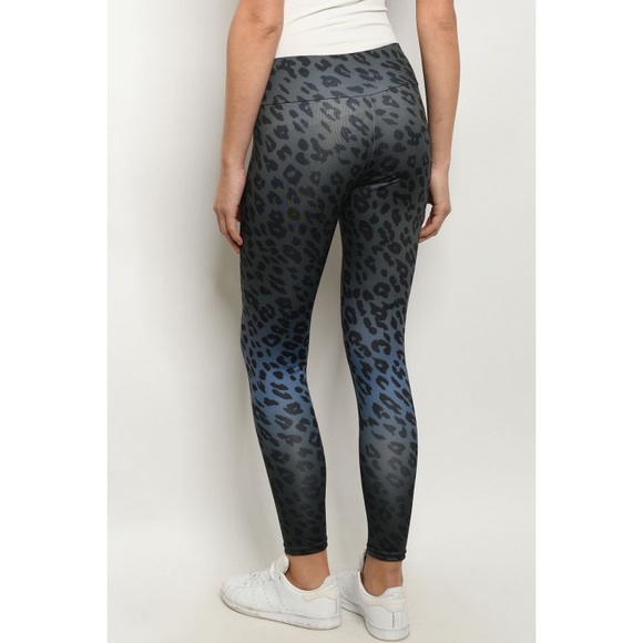 Gray leopard ombré leggings - Picture 6 of 6